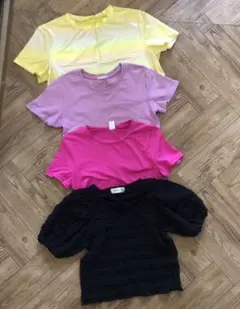カラフルTシャツセット（イエロー、ピンク、黒）