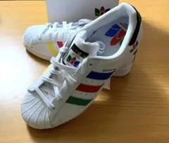adidas SUPERSTAR J ホワイト/マルチカラー【未使用品☆】25㎝