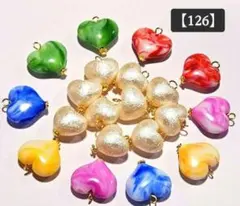 126♡ハートチャームコネクター【25日迄SALE♡】