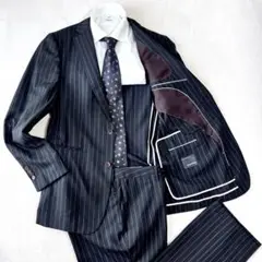 MODA RITORNO スーツ セットアップ ブラック ストライプ サイズA6