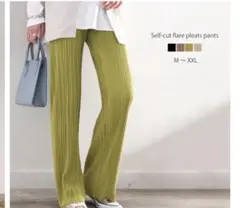 classical elf アイボリー　プリーツパンツ