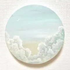 絵画　アクリル画　空と雲 キャンバスアート