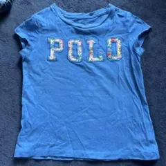 POLO キッズポロシャツ 100/56 青