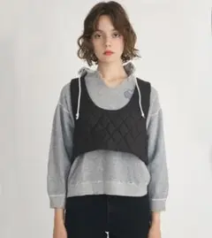新品未使用　crinkle crinkle crinkle ベスト　ジレ crinkle ベスト ジレ 「crinkle crinkle（クリンクルクリンクル