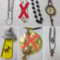 ネックレス6点セット ロングネックレス ペンダント アクセサリー まとめ売り