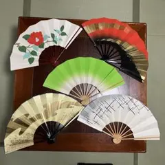 舞扇子　５本　セット （中古品）　➕おまけ（扇子２本）