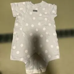 水玉ロンパース 60-70cm