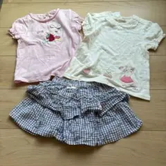 まとめ売り　クーラクール　Tシャツ2枚&パンツセット　100cm