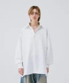 【soerte】オーバーサイズロングスリーブシャツ