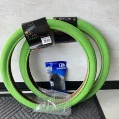 自転車 カラータイヤ20インチ