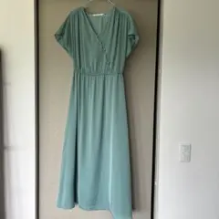 テチチテラス　半袖　ロングワンピース