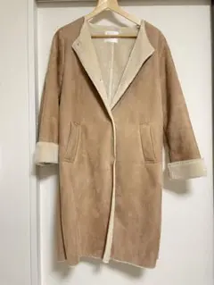 【美品】アーバンリサーチ フェイクムートンコート ベージュ