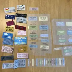 ハンドメイド用 タグ アイロンシール セット