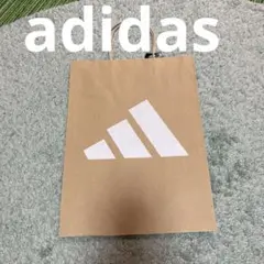 adidas ロゴ入り 中型紙袋　アディダス　ショップ袋