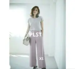 ☆定価9,889円PLSTプラステ2WAYストレッチワイドパンツXS☆