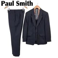Paul Smith 裏地総柄 スーツセットアップ M ストライプ ブラック