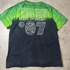 ALORE 2007年卒業記念タイダイTシャツ グリーン×ブラック Mサイズ