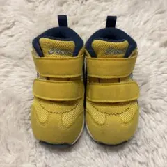 アシックス スクスク ミドルカット イエロー 14センチ