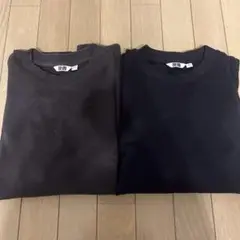 エアリズムコットンオーバーサイズTシャツ/5分袖 ２枚セット