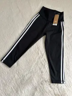 adidas ブラック フィットネスタイツ L タグ付き