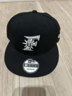 日本ハム、ニューエラ、9FIFTY 黒 スナップバックキャップ
