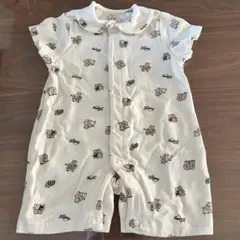 【新品】バースデイ　オーガニックコットン　半袖ロンパース　50〜60cm