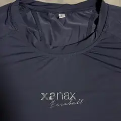Xanax アンダーシャツ　半袖　野球　L ネイビー