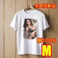 セクシーガール グラフィックTシャツ Mサイズ 白