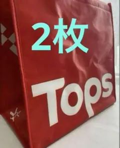 海外スーパーマーケット　tops 保冷　エコバック　30×38×20 2枚