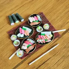 樹脂粘土ミニチュア寿司バラエティセット（限定1）