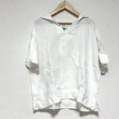 《新品》オーシバル リネン セーラーカラー　プルオーバー　ブラウス　半袖