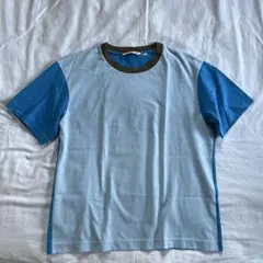 MARNI×UNIQLOオーバーサイズボクシーTシャツ ブルー