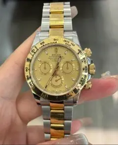 ROLEX デイトナ 腕時計 ゴールド/シルバー