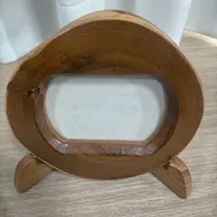 木製丸型フォトフレーム