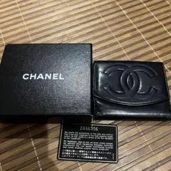 CHANEL 折り財布 黒
