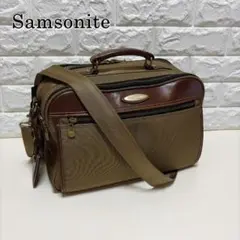 美品　samsonite　サムソナイト ビジネスバッグ 2way　カーキ 鍵付き