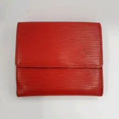 LOUIS VUITTON エピ ポルトフォイユ・エリーズ 三つ折り財布 赤