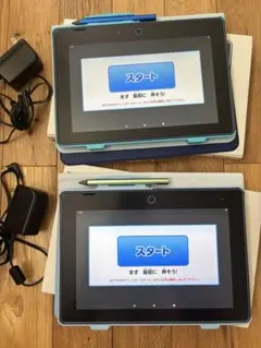 チャレンジパッドNext タッチペン 充電器 カバー　2台