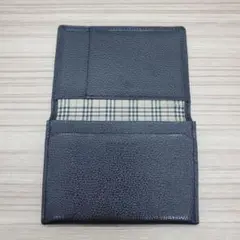 【美品】BURBERRY 定期入れ 名刺入れ カード入れ ブラック ノバチェック