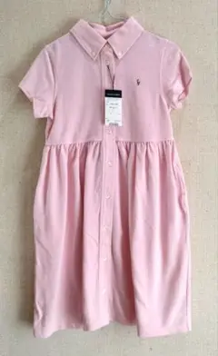 新品未使用品ラルフローレン　ポロシャツ　ワンピース　ピンク　130