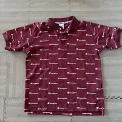 Champion バーガンディ ポロシャツ Lサイズ