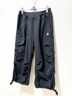 美品　アディダス　七部丈カーゴパンツ　ダンス　ピラティス　ヨガ　S ブラック