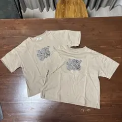 ペアマノン プリント Tシャツ 2枚セット 130cm 双子