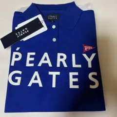 PEARLY GATES ポロシャツ　ブルー　０