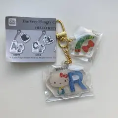 ツインアクリルキーホルダー/はらぺこあおむし&キティちゃん"R"