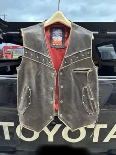 Diesel レザーベスト バイカー