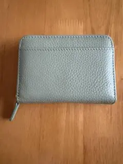 ミントグリーン ジッパー ミニウォレット