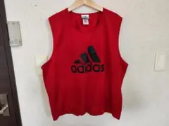 adidas 赤 タンク　ビブス　Lサイズ