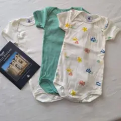 Petit Bateau　プチバトー　半袖ボディ　3枚セット