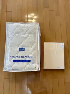 SIMMONS シモンズ セミダブル用 ボックスシーツ ＆ ベッドパッド